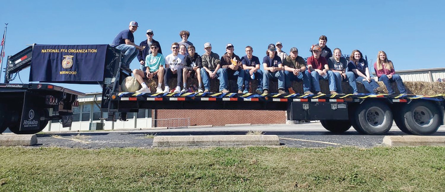 Norwood’s FFA earned first place for parade float at this year’s Norwood Farmers Day on Saturday.